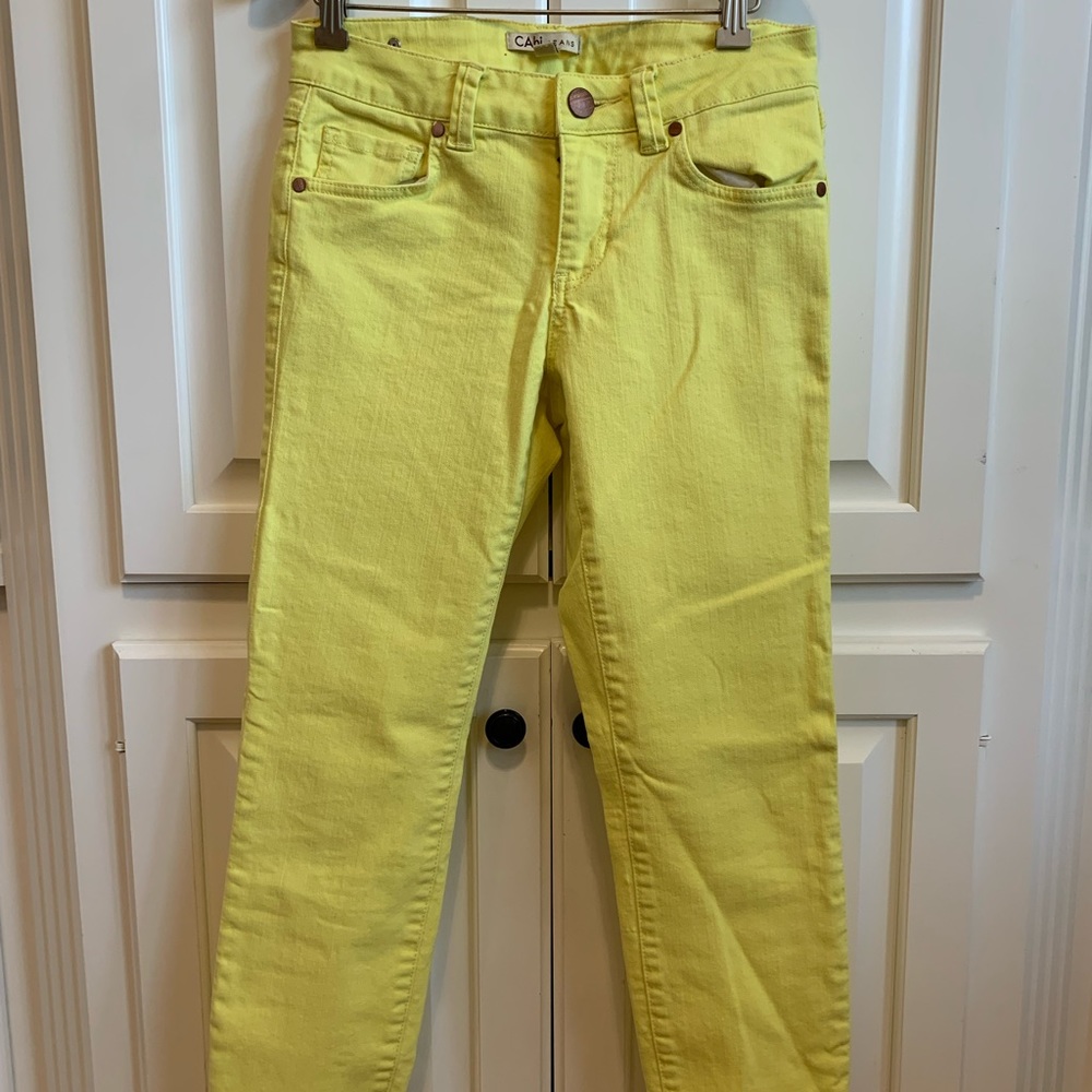 Cabi bright yellow jeans